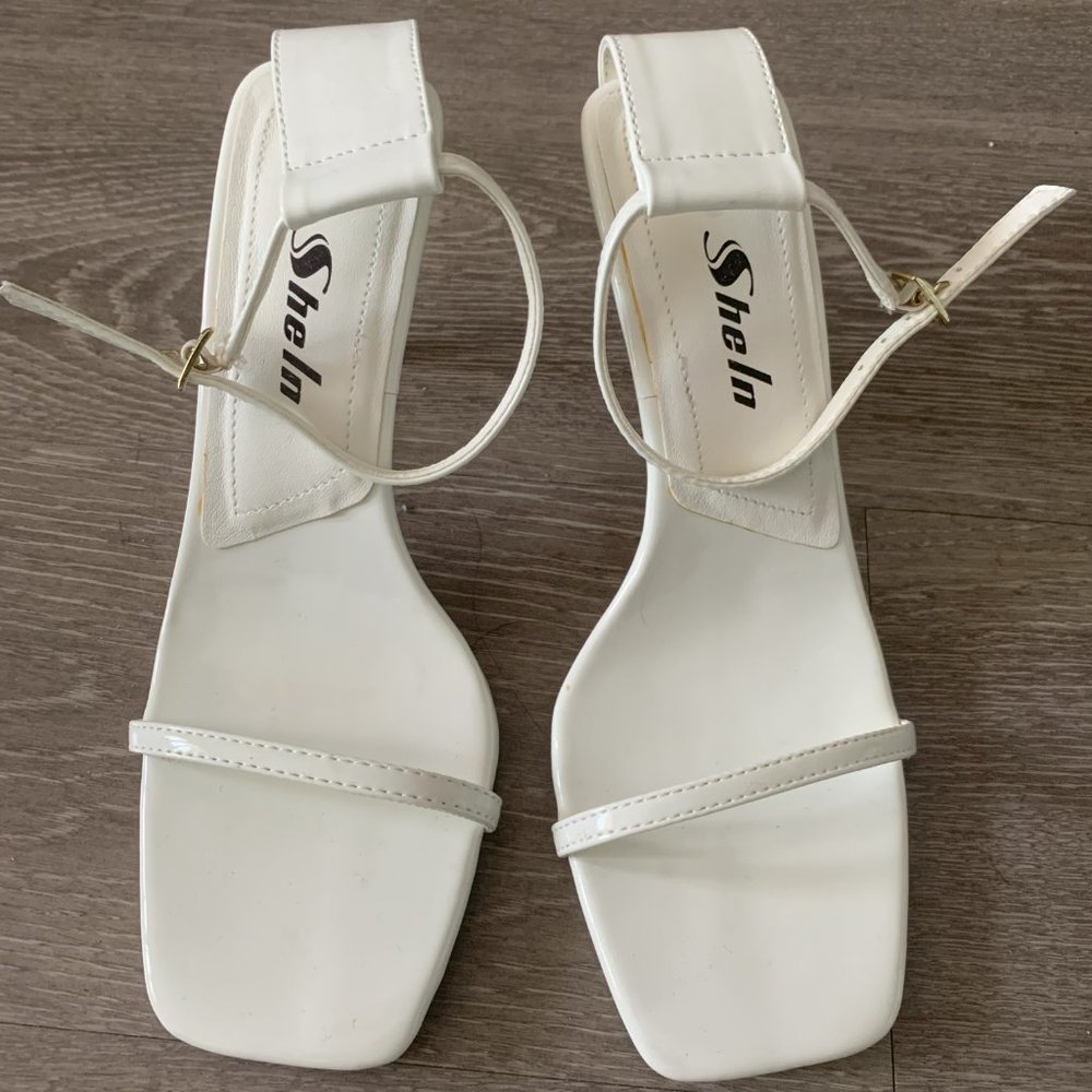 SHEIN Ankle Strap Stiletto Heels